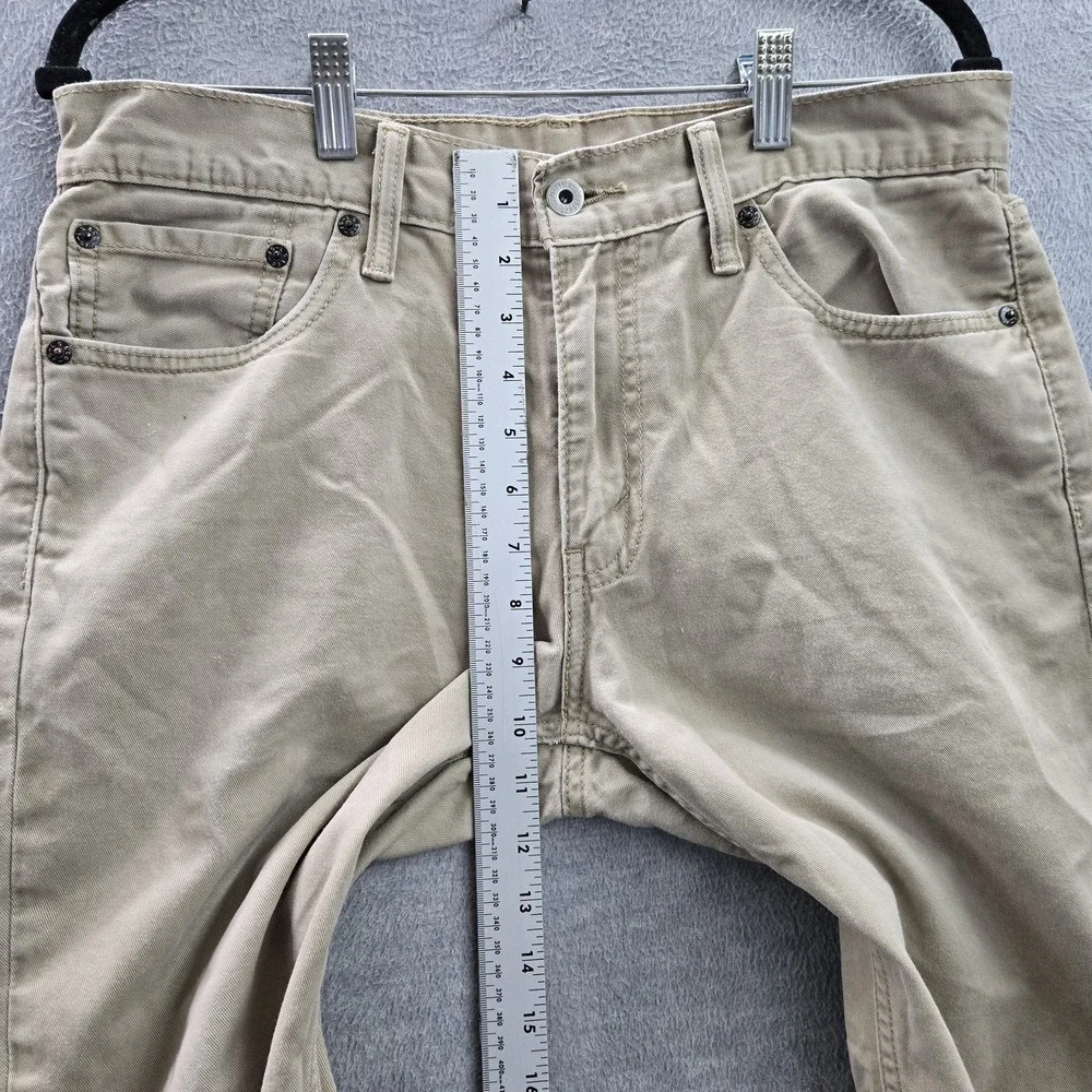 Levi's 511 Men Jeans 33X32 Brown Khakis Slim Fit Button Twill 32